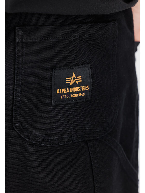 Alpha Industries Alpha Industries Spodnie cargo Carpenter Pant Czarny Relaxed Fit