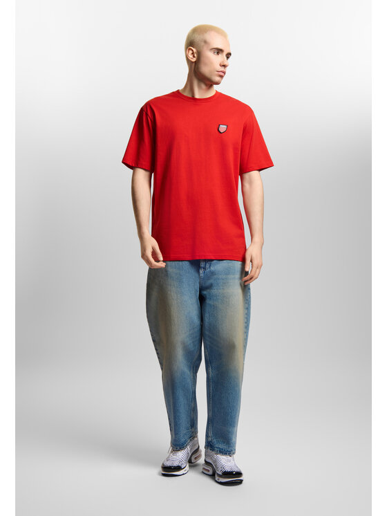 PROSTO. PROSTO. T-Shirt Shield Small KL261MTEE1073 Czerwony Regular Fit