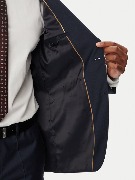 BOSS BOSS Костюм H-Huge 50569798 Тъмносин Slim Fit