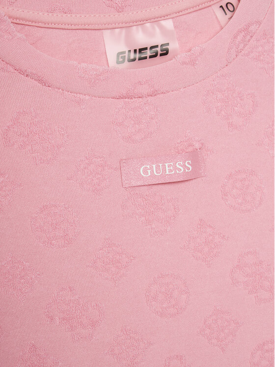 Guess Guess Sukienka codzienna J5GK38 KCT02 Różowy Regular Fit