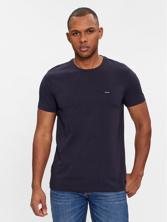 Férfi Póló Calvin Klein, Méret: S, Sötétkék, K10K112724