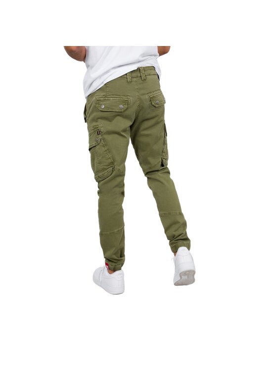 Alpha Industries Alpha Industries Kalhoty z materiálu AI.126215-11-32 Khaki Slim Tapered Fit