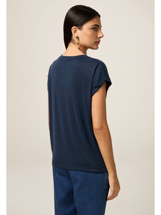 Oltre Oltre T-shirt G305J004203N034 Blu Regular Fit