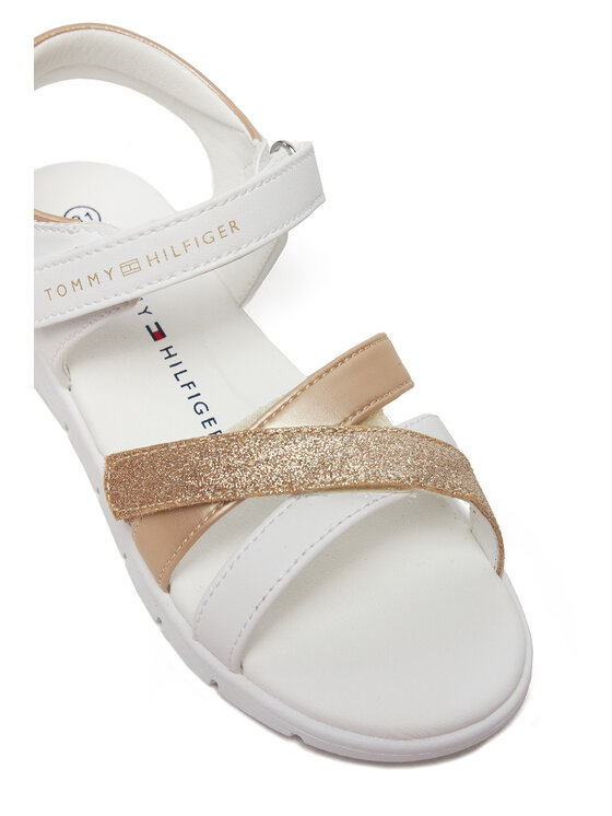 Tommy Hilfiger Tommy Hilfiger Sandały Velcro Sandal T1A2-33770-0273 S Biały