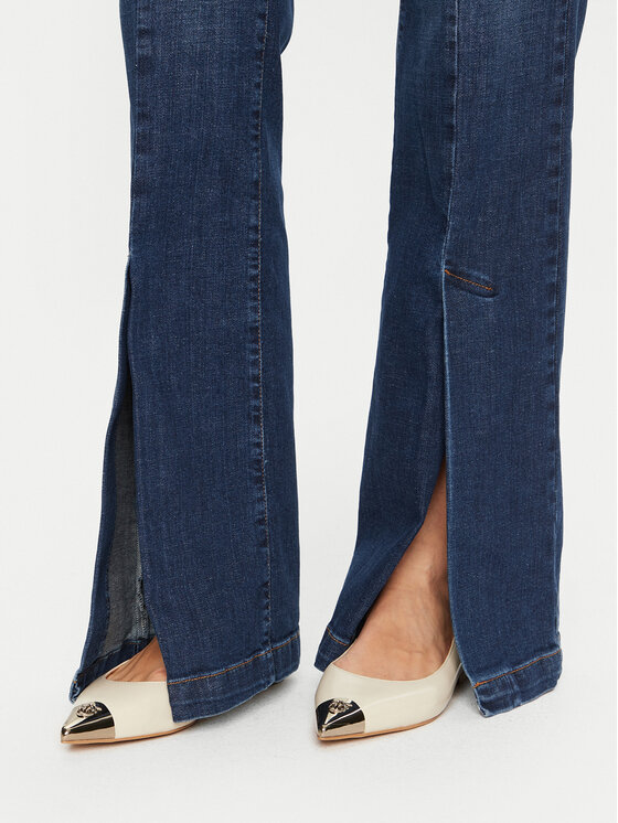 TWINSET TWINSET Jeans hlače 241TP2621 Modra Bootcut Fit