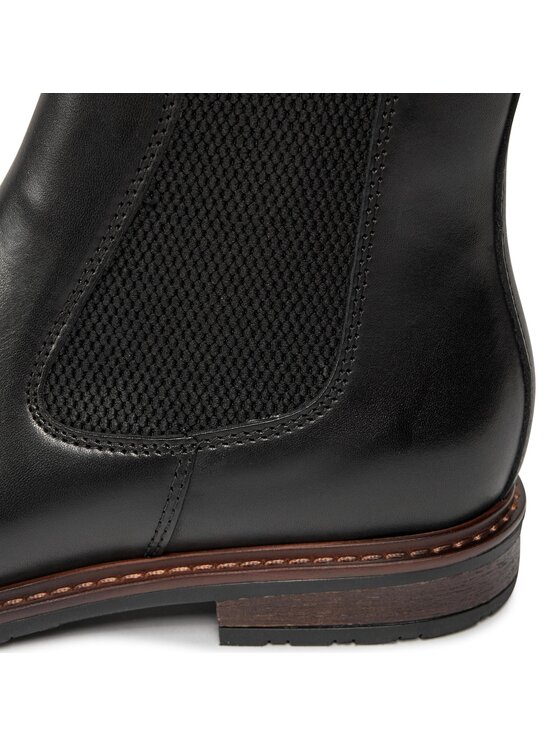 Tamaris Tamaris Kotníková obuv s elastickým prvkem 1-25056-41 Černá