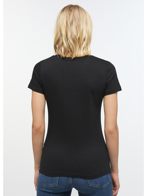 Mustang Mustang T-shirt Alina C Logo Tee Nero Regular Fit