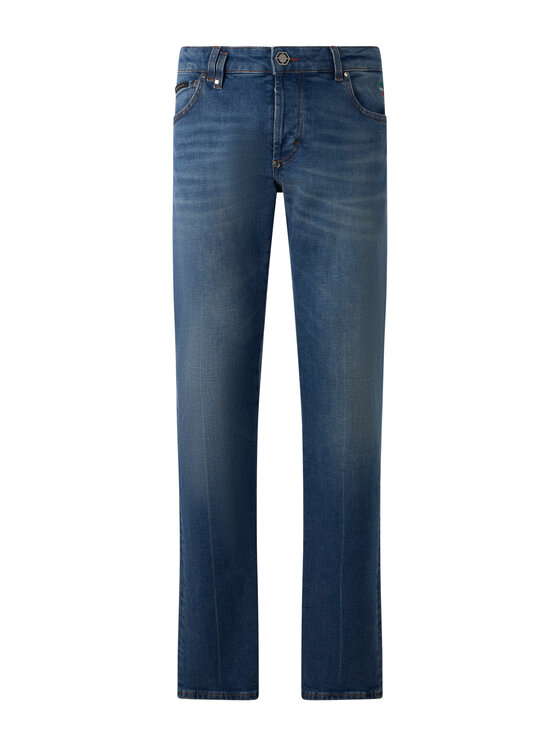PHILIPP PLEIN PHILIPP PLEIN Jeansy 31231 Granatowy Straight Leg