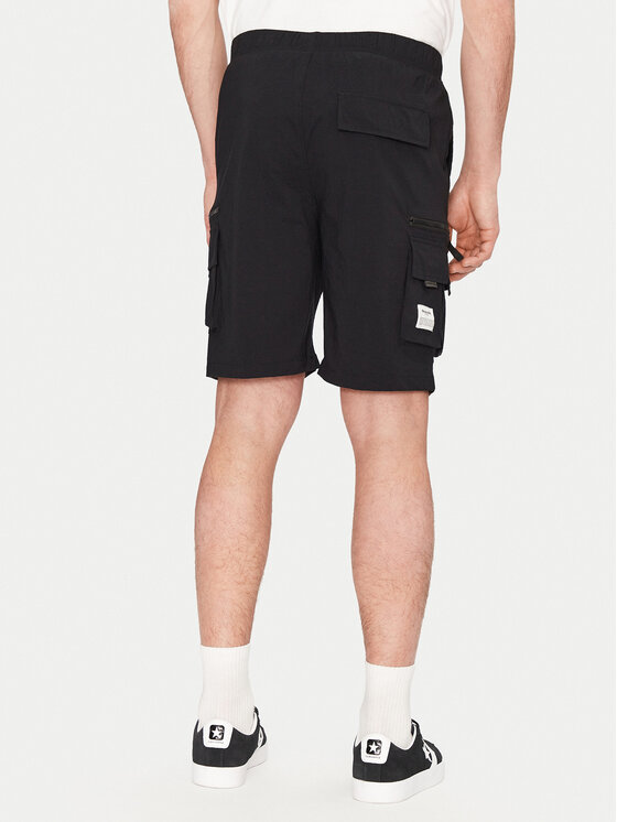 Resteröds Resteröds Pantaloncini di tessuto Marc 55251 6440 Nero Regular Fit