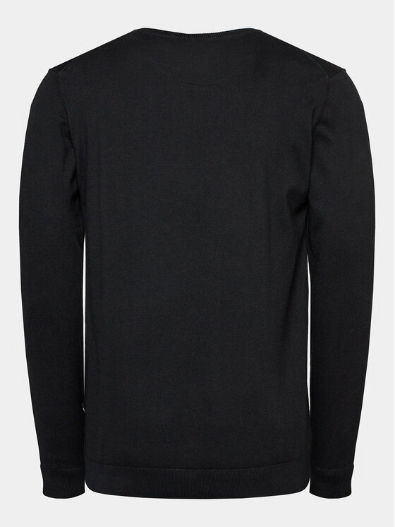 INDICODE INDICODE Sweter Wildman 35-697 Czarny Regular Fit