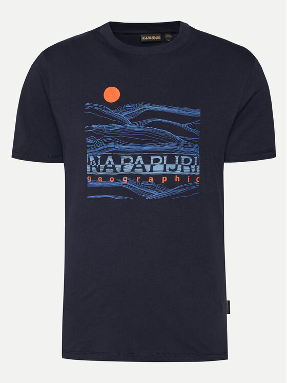 Napapijri Napapijri T-shirt S-Buti NP0A4INM Tamnoplava Regular Fit