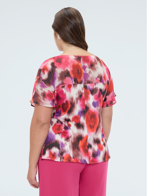 Fiorella Rubino Fiorella Rubino Bluzka 2028L000690N0S6 Różowy Regular Fit