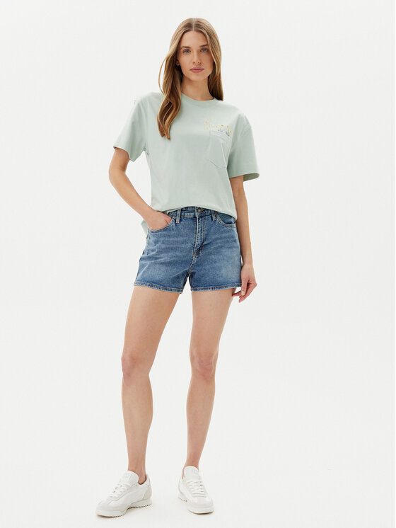 Lee Lee Džínové šortky Carol 112363526 Modrá Regular Fit
