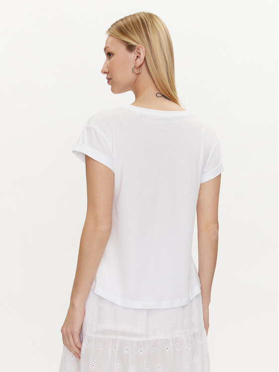 Pepe Jeans Pepe Jeans T-krekls Janet PL505836 Balts Regular Fit