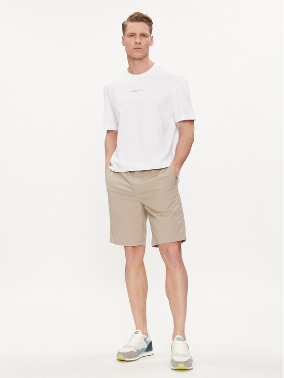 Calvin Klein Calvin Klein Σορτς υφασμάτινο K10K112836 Μπεζ Straight Fit