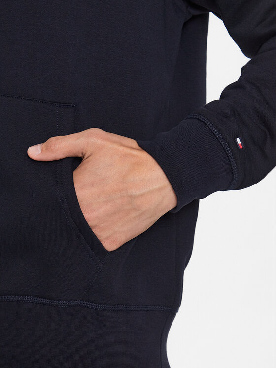 Tommy Hilfiger Tommy Hilfiger Bluza Logo MW0MW29327 Granatowy Regular Fit