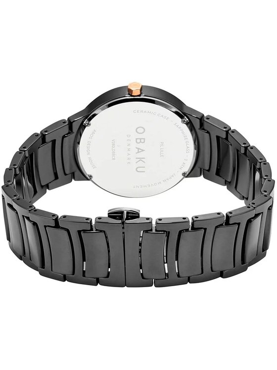 Obaku Obaku Ρολόι V280LDBBCB Μαύρο