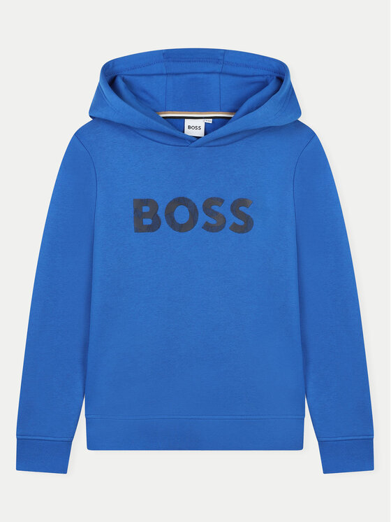 BOSS Boss Felpa J51189 D Blu Regular Fit