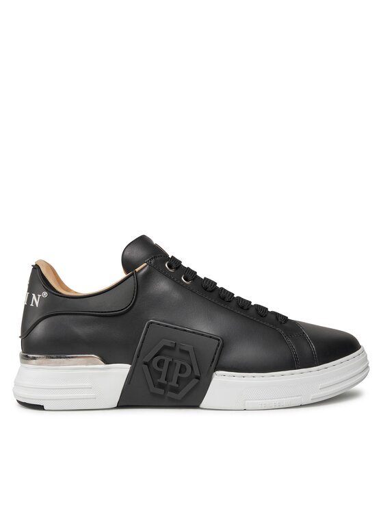 PHILIPP PLEIN PHILIPP PLEIN Sneakersy Lo-Top Sneakers Phantom Kick$ Leather Hexagon FABS USC0263 PLE010N Čierna