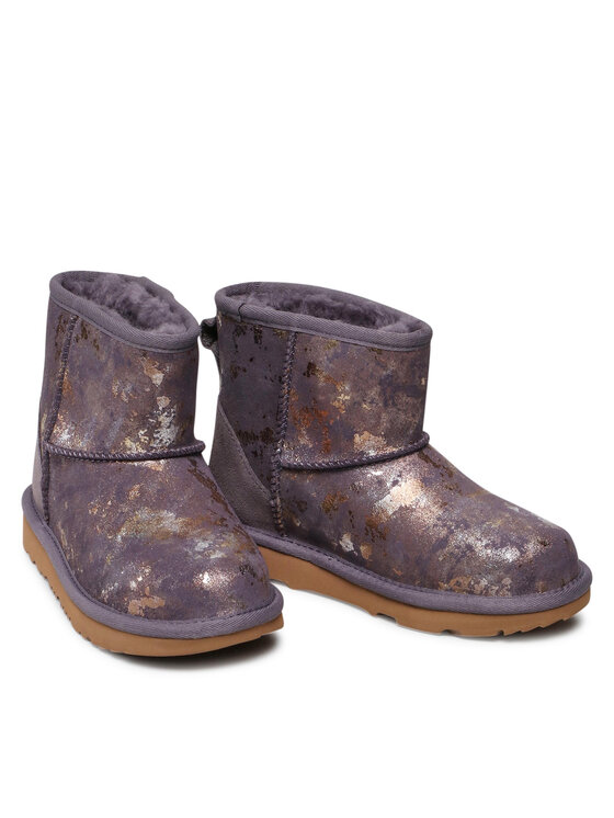 Ugg Ugg Čizme za snijeg Kids' Classic Mini II Gold Wash 1125552K Ljubičasta
