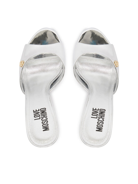 LOVE MOSCHINO LOVE MOSCHINO Şlapi JA28209G0OJE090B Argintiu