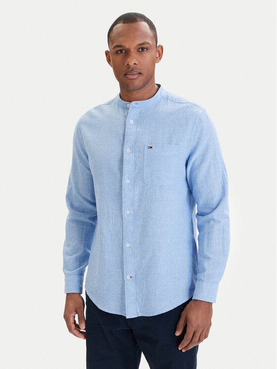 Tommy Jeans Cămașă DM0DM22756 Albastru celest Regular Fit