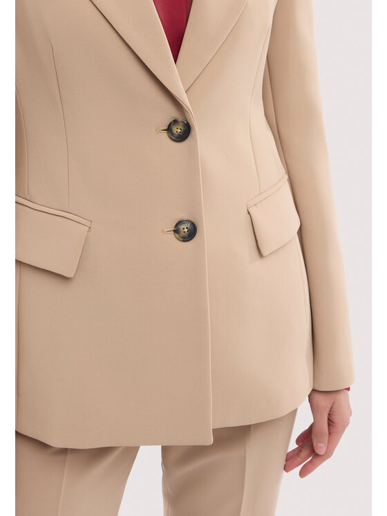 Trussardi Trussardi Marynarka Q960A000426N012 Kremowy Regular Fit