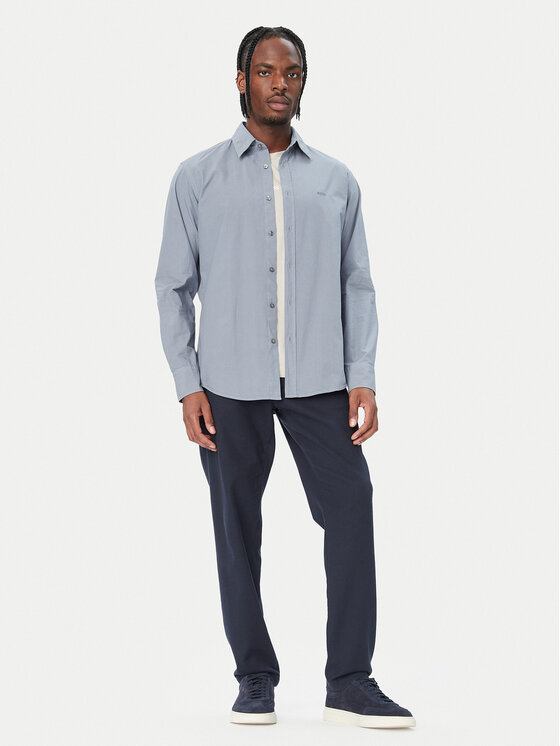 BOSS BOSS Риза Relegant 50518304 Тъмносин Regular Fit