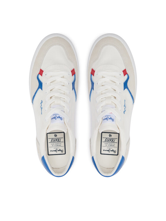 Pepe Jeans Pepe Jeans Sneakersy Travis Brit M PMS31038 Biały