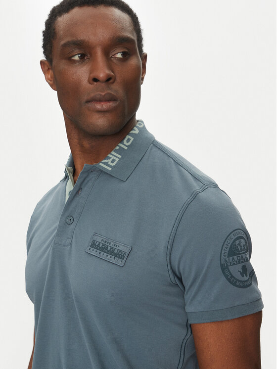 Napapijri Napapijri Polokošile E-Amundsen NP0A4IN9 Modrá Regular Fit