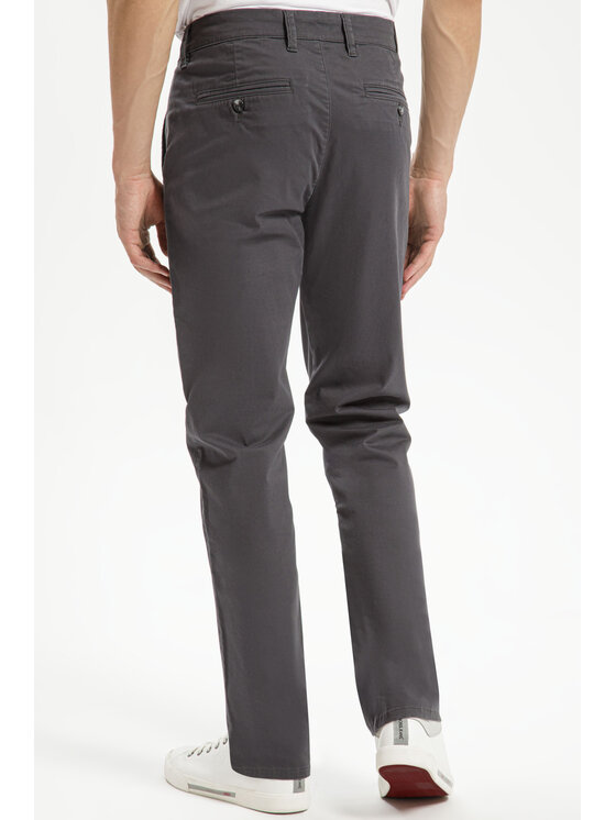 Cross Jeans Cross Jeans Chinosy F 194-284 Szary Tapered Leg