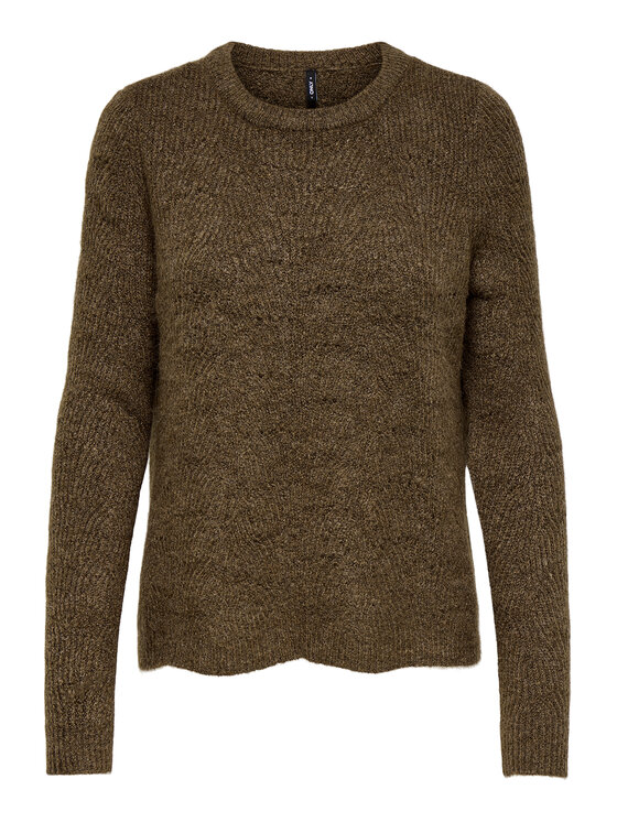 ONLY ONLY Πουλόβερ 15234745 Καφέ Regular Fit