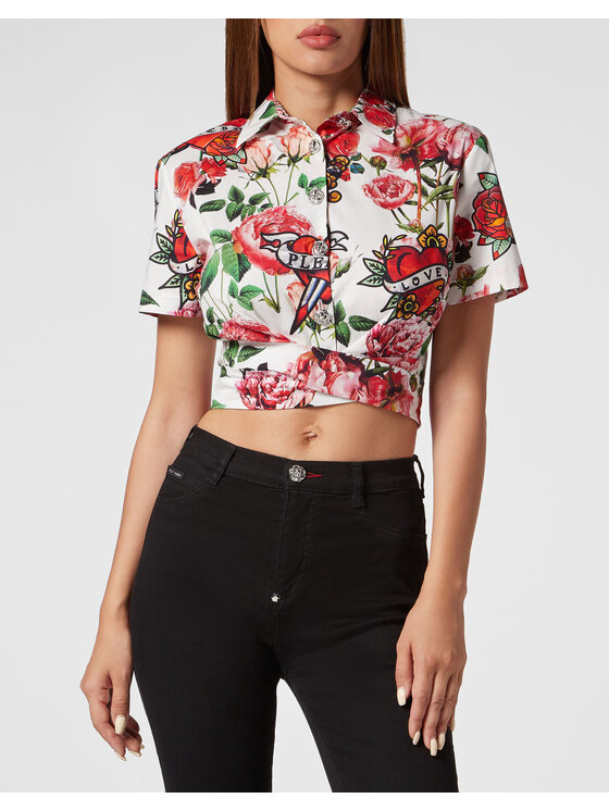 PHILIPP PLEIN PHILIPP PLEIN Košeľa 6303 Biela Fitted Fit