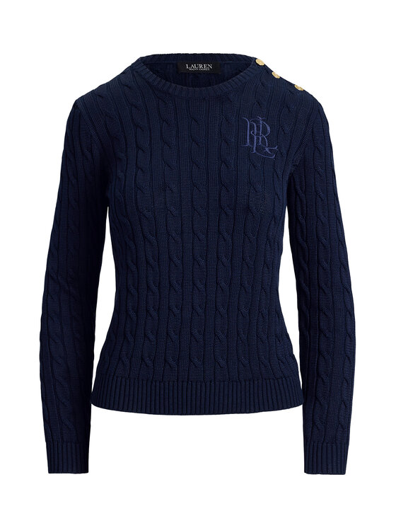 LAUREN RALPH LAUREN LAUREN RALPH LAUREN Sweter 200P14039002 Granatowy Regular Fit