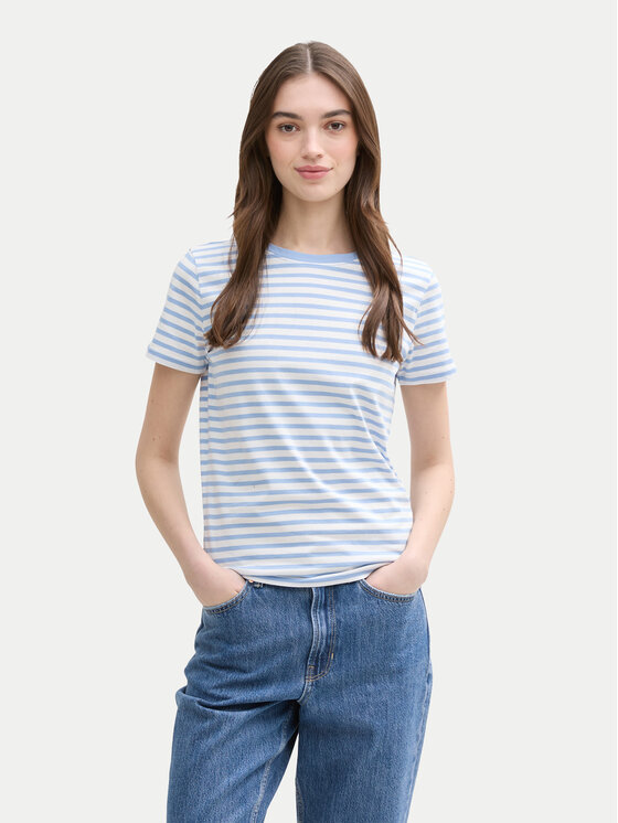 Tom Tailor Denim Tom Tailor Denim T-Shirt 1035867 Μπλε Boxy Fit