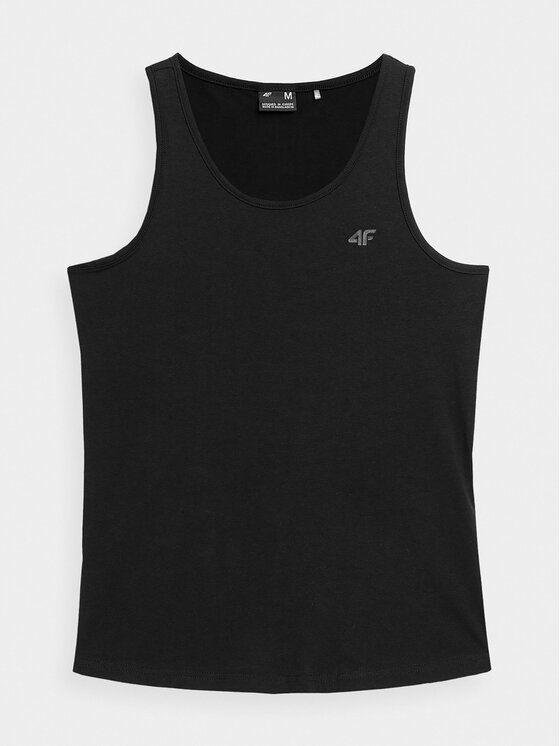 4F 4F Top 4FSS23TTSHF581 Negru Regular Fit