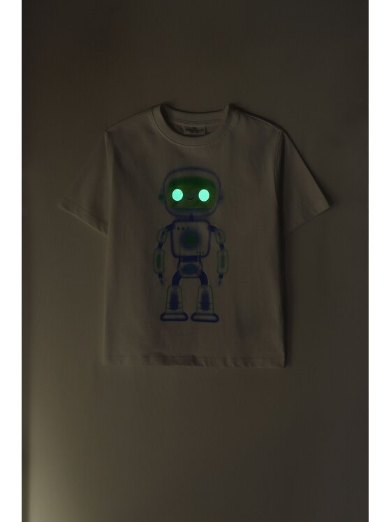 Coccodrillo Coccodrillo T-Shirt ZC6143202GBK-001 Biały Regular Fit
