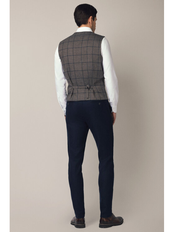 Lancerto Lancerto Kamizelka Subiaco KA131225000011 Brązowy Slim Fit
