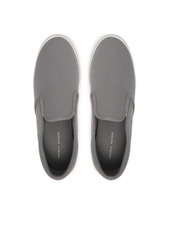 Tommy Hilfiger Tommy Hilfiger Tenisówki Vulc Core Slip On FM0FM05689 Szary