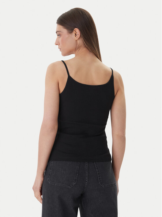 Tommy Jeans Tommy Jeans Τοπ DW0DW22278 Μαύρο Slim Fit