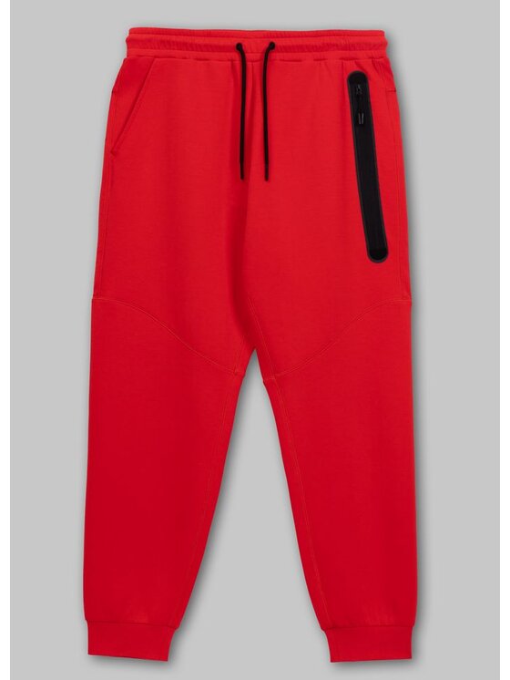 PITBULL PITBULL Spodnie dresowe Spodnie dresowe męskie DOGWOOD POCKET XL Pomarańczowy Regular Fit