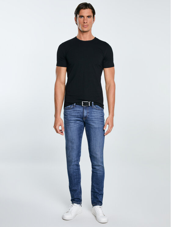 BIG STAR BIG STAR T-Shirt SUPICLASSIC Czarny Slim Fit