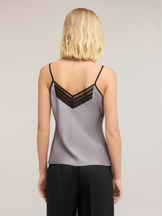 Motivi Motivi Top D035Q000542N013 Grigio Regular Fit