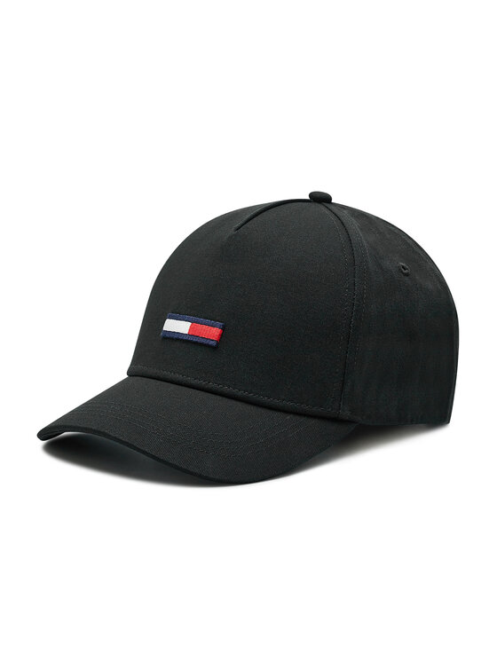 Tommy Jeans Cepure ar nagu Tju Flag Cap AU0AU00843 Melns