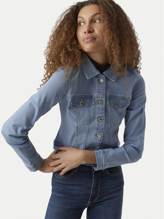 Vero Moda Vero Moda Džinsa jaka Luna 10279492 Gaiši zils Slim Fit