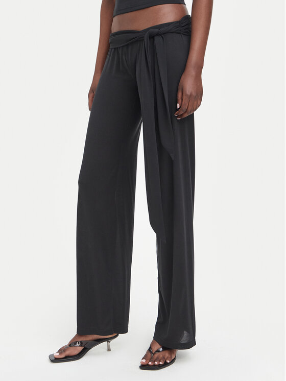 Juicy Couture Juicy Couture Pantaloni din material JCWFE226332 Negru Regular Fit