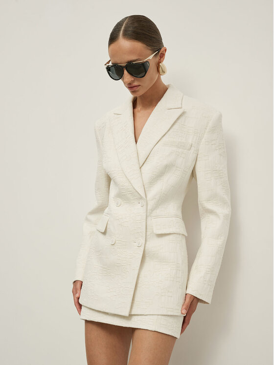 La Mania La Mania Giacca da abito BIANCA MARYNARKA Bianco Classic Fit