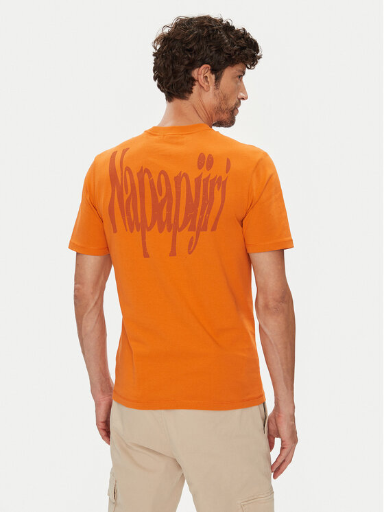 Napapijri Napapijri T-särk S-Turrach NP0A893U Oranž Regular Fit