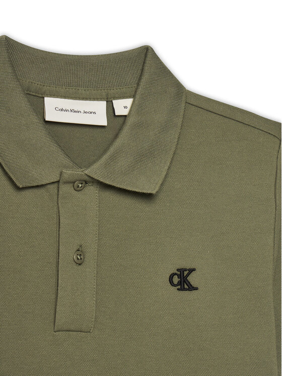 Calvin Klein Jeans Calvin Klein Jeans Polokošile Essential IB0IB02486 D Zelená Regular Fit