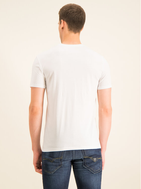 Armani Exchange Armani Exchange Tričko 8NZT75 ZJA5Z 1100 Biela Slim Fit